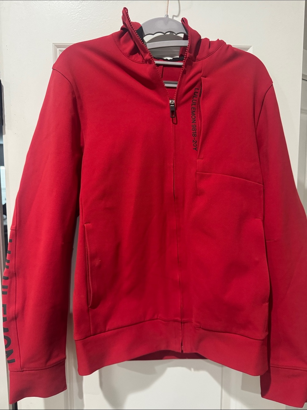 lululemon Red Full-Zip Hoodie Jacket